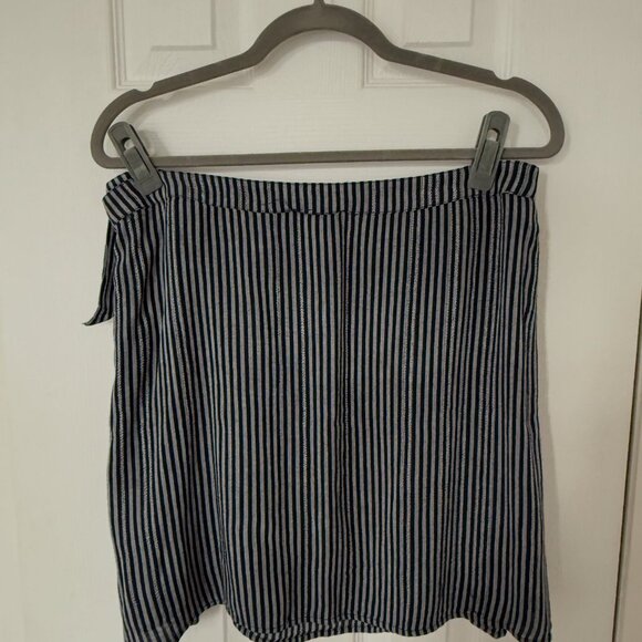 Striped Wrap Mini Skirt - Picture 5 of 5